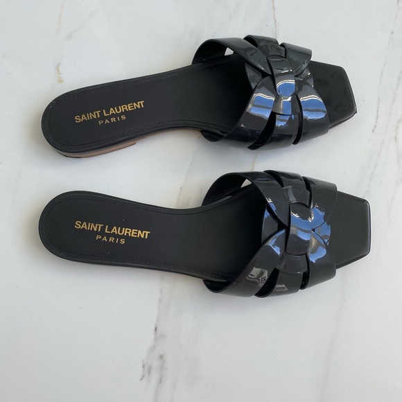 Saint Laurent Nu Pied Tribute Flat Sandals - Picture 2 of 6